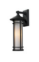 A photo of the Brunswick Black Medium Outdoor Wall Mount By Mirage Lighting