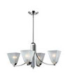 A photo of the Enzo 4-Light Chandelier By Mirage Lighting