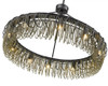 Swirl 24" 10-Light Round Chain Pendant By Mirage Lighting