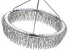 Swirl 24" 10-Light Round Chain Pendant By Mirage Lighting