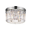 K387F-6SS, Soraya 6-Light Crystal Flush Mount By Mirage Lighting