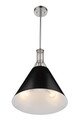 Kaitlin Three-Light Brushed Nickel Pendant by Mirage Lighting