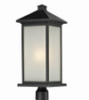 A photo of the Allure Black Outdoor Large Post Head By Mirage Lighting