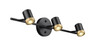 Spot-On Three Light Multi-Finish Black Track by Mirage Lighting