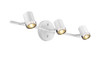 Spot-On Three Light Multi-Finish White Track by Mirage Lighting