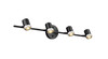 Spot-On Four Light Multi-Finish Black Track by Mirage Lighting