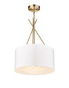 Twizzle Three Light White & GoldPendant by Mirage Lighting