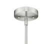 Duet 20" White and Brushed Nickel 3 Light Pendant by MIrage Lighting