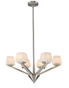 A photo of the Juliette 6-Light Chandelier By Mirage Lighting