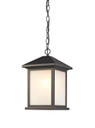 A photo of the Taylor 1-Light Outdoor Hanging Lantern By Mirage Lighting