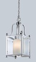 A photo of the Lauren 3-Light Chrome Small Pendant By Mirage Lighting