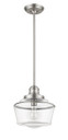 A photo of the Schoolhouse 1-Light Mini Pendant By Mirage Lighting