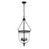 A photo of the Castle 4-Light Antique Coffee Pendant By Mirage Lighting