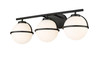 Orbit 3-Light Vanity Flat Black By Mirage Lighting