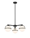 Orbit 3-Light Pendant Flat Black By Mirage Lighting