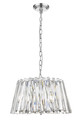 Chrissy 5-Light Chrome Crystal Dual Mount Pendant By Modition