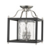 Delilah 3-Light Two Toned Large Semi Flush Mount By Mirage Lighting