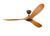 DC Motor Ranch 60" 3-Wood Blade Flush Mount Ceiling Fan Matte Black By Mirage Lighting, High CFM  Ceiling Fan, Fan Sale, Monte Carlo Fan, Maverick Fan, Energy Efficient Fan, Fan For Large Space, Ceiling Fan With Remote , Ceiling Fan With Timer, Ceiling Fan With Real Wood Blades Modern Ceiling Fan, Industrial Ceiling Fan,