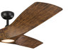 DC Motor Perenne 62" 3-Blade Ceiling Fan Matte Black With Wood Grain Blades By Mirage Lighting, Ceiling Fans for Large Room, Quiet Ceiling Fan, Energy Efficient Ceiling Fan, Reversible Ceiling Fan, Ceiling Fan With Timer, Large Modern Ceiling Fan, Ceiling Fan Sale, Monte Carlo Ceiling Fan, 3 Blade Ceiling Fan, Ceiling Fan With Light Kit,
