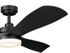 DC Motor Flo 52" 3-Blade Ceiling Fan Matte Black By Mirage Lighting, Fan Sale, Modern Black Fan, 3 Blade Fan, Volos Fan, Kichler Fans, Monte Carlo Fan,  Indoor Ceiling Fan With Timer, Mirage Fans,