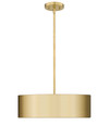 Piston 3-Light Pendant Oxidized Aged Gold Spanish Alabaster Stone Diffuser By Modition