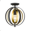 A photo of the Pellet Two Toned Mini Pendant By Mirage Lighting