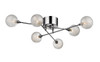 Christeline 6-Light Flush Mount By Mirage Lighting