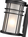 Aluminum out door light with clear and frost glass by Mirage Lighting.