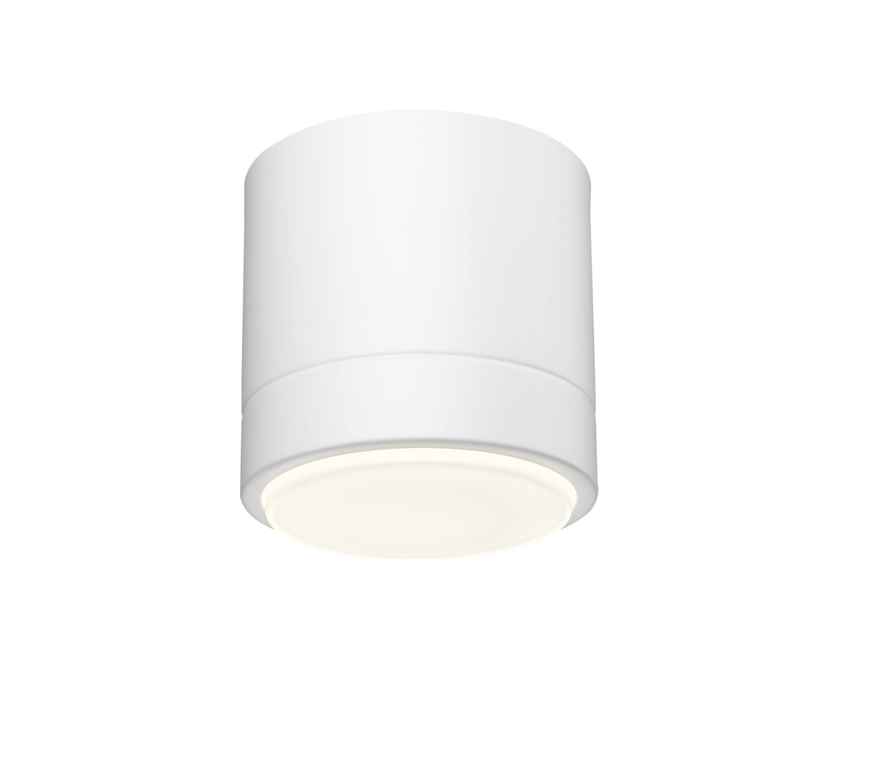 Crescent 6" 5CCT LED Flush Mount w/Replaceable LED Module Frosted Glass by Modition Lighting