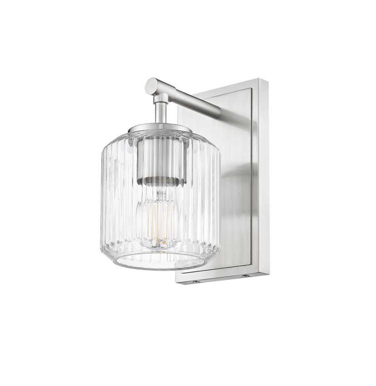 Landon 1 Light Wall/Vanity Ribbed Glass by Z-Lite | The