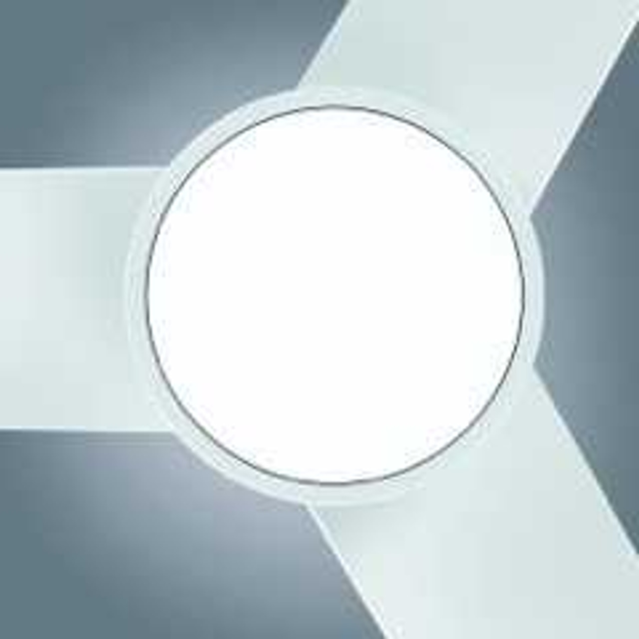 White Versa 55" Smart Ceiling Fan with Alabaster Lens By Mirage Lighting Fans