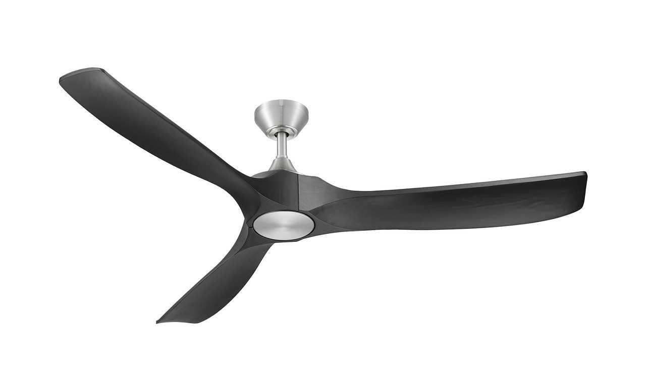 Woodern 60" Matte Black & Weathered Oak Smart Ceiling Fan By Mirage Fans