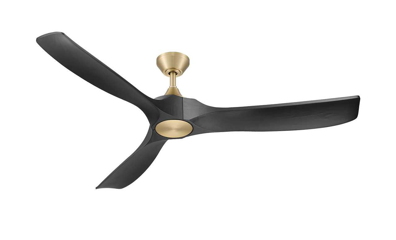 Woodern 60" Matte Black & Weathered Oak Smart Ceiling Fan By Mirage Fans