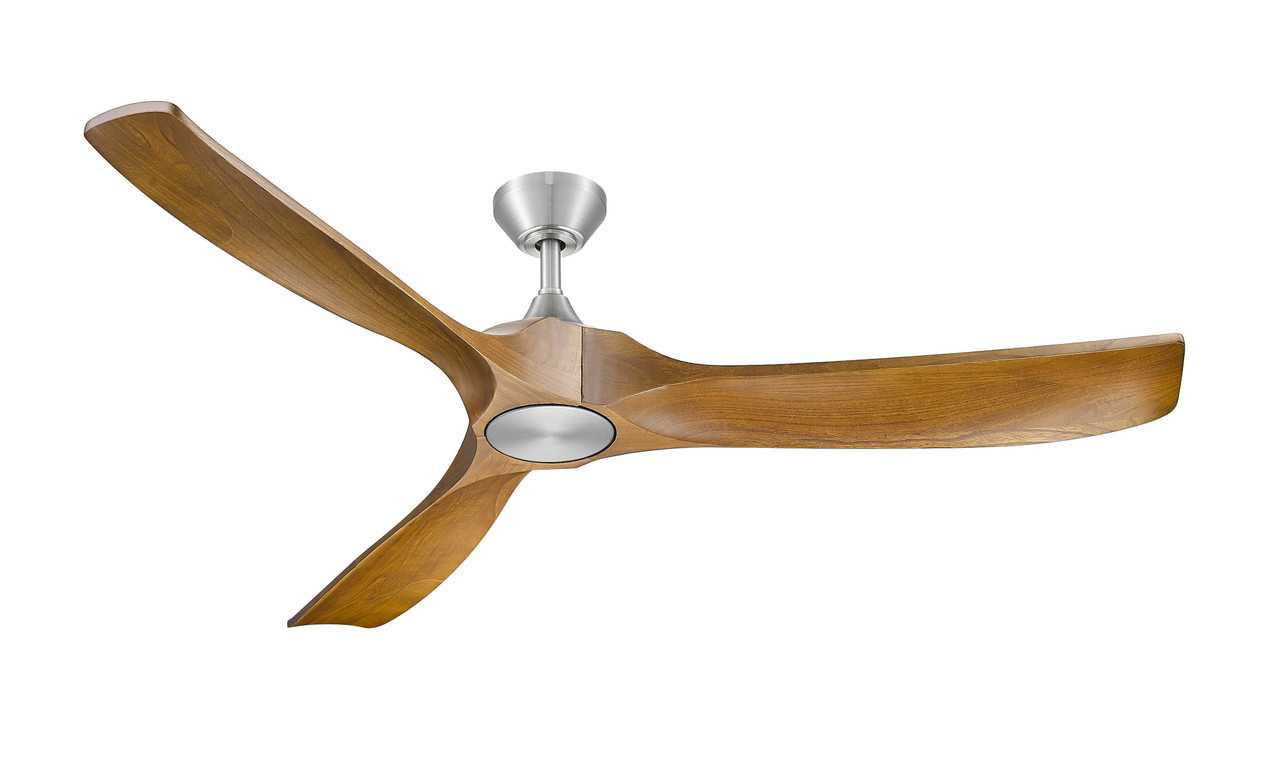 Woodern 60" Matte Black & Weathered Oak Smart Ceiling Fan By Mirage Fans
