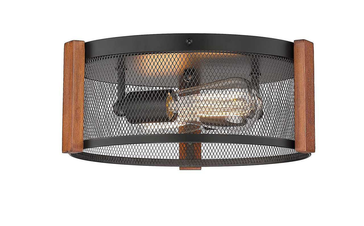 3-Light Multi-Finish Flush Mount by Mirage Lighting Lighting