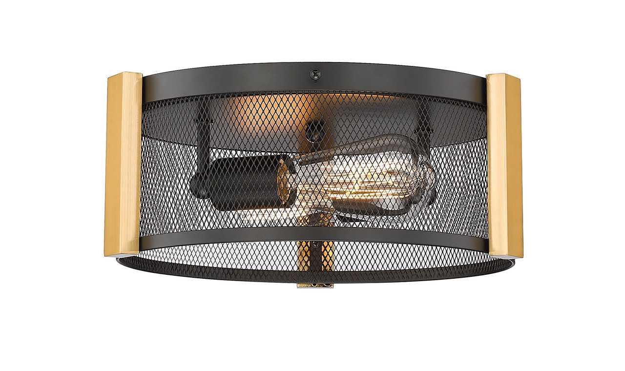 3-Light Multi-Finish Flush Mount by Mirage Lighting Lighting