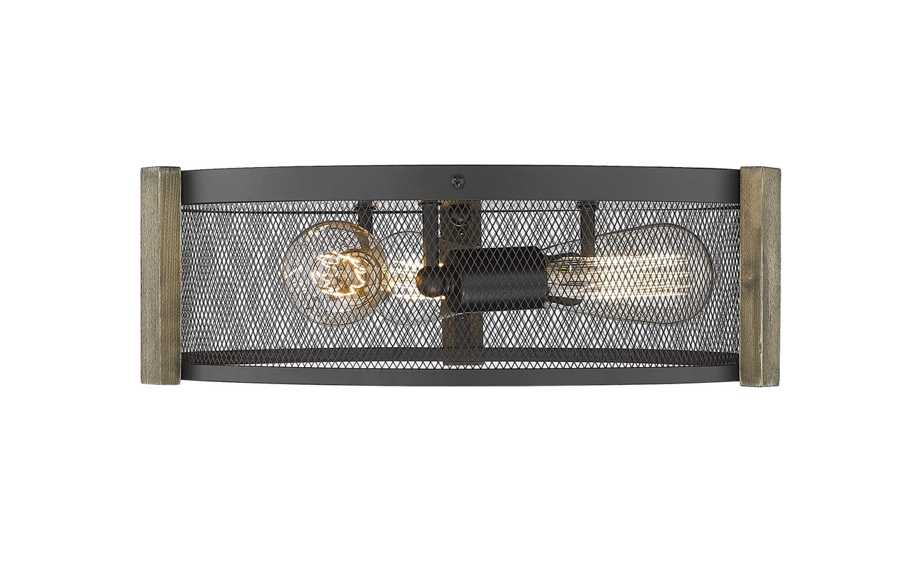 3-Light Multi-Finish Flush Mount by Mirage Lighting Lighting