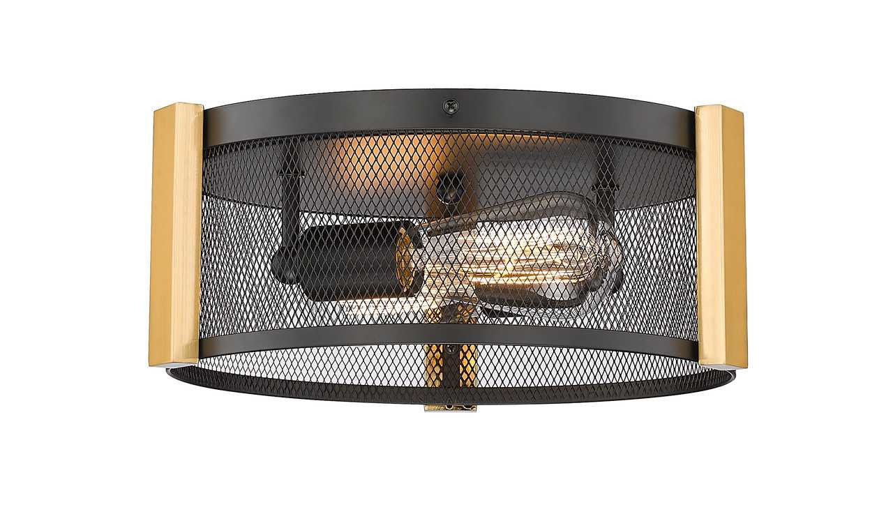 3-Light Multi-Finish Flush Mount by Mirage Lighting Lighting