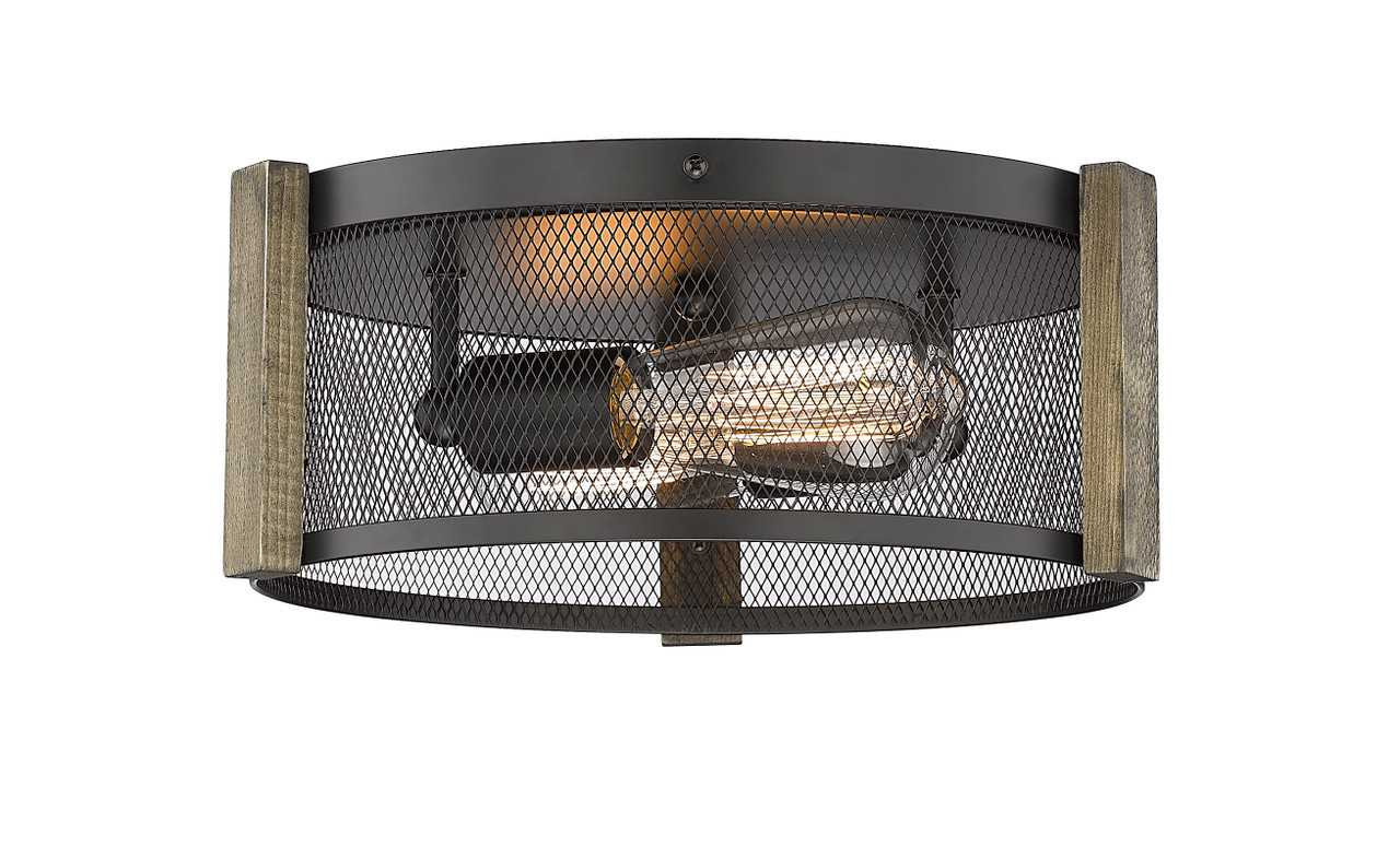 3-Light Multi-Finish Flush Mount by Mirage Lighting Lighting
