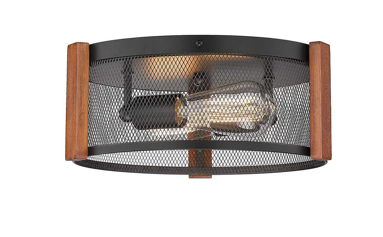 3-Light Multi-Finish Flush Mount by Mirage Lighting Lighting