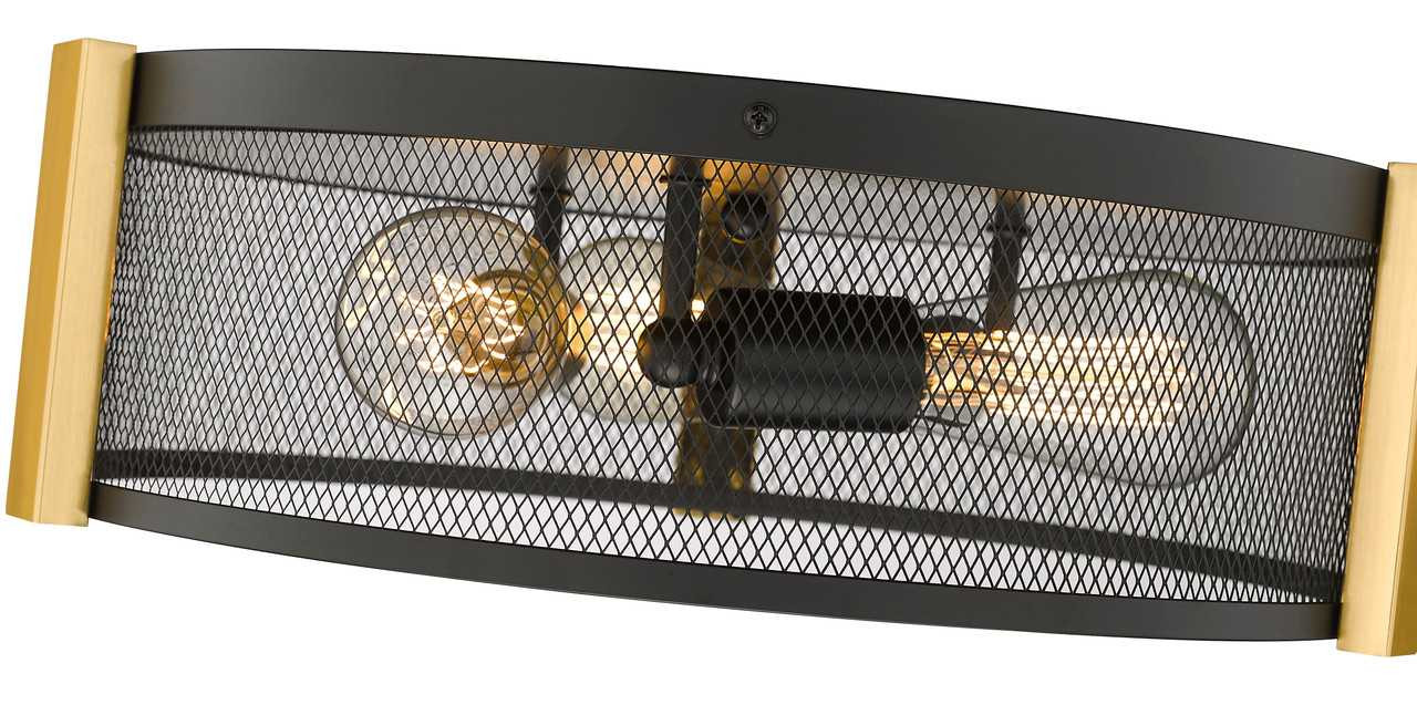 3-Light Multi-Finish Flush Mount by Mirage Lighting Lighting