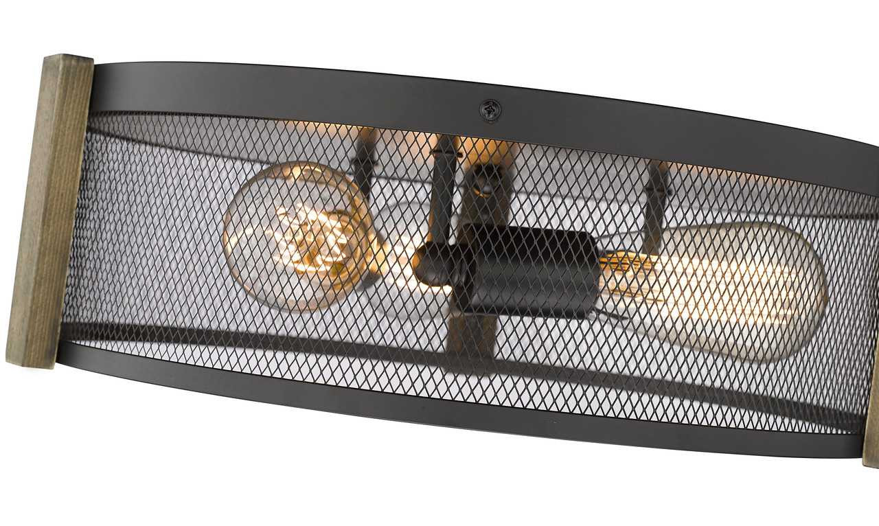 3-Light Multi-Finish Flush Mount by Mirage Lighting Lighting