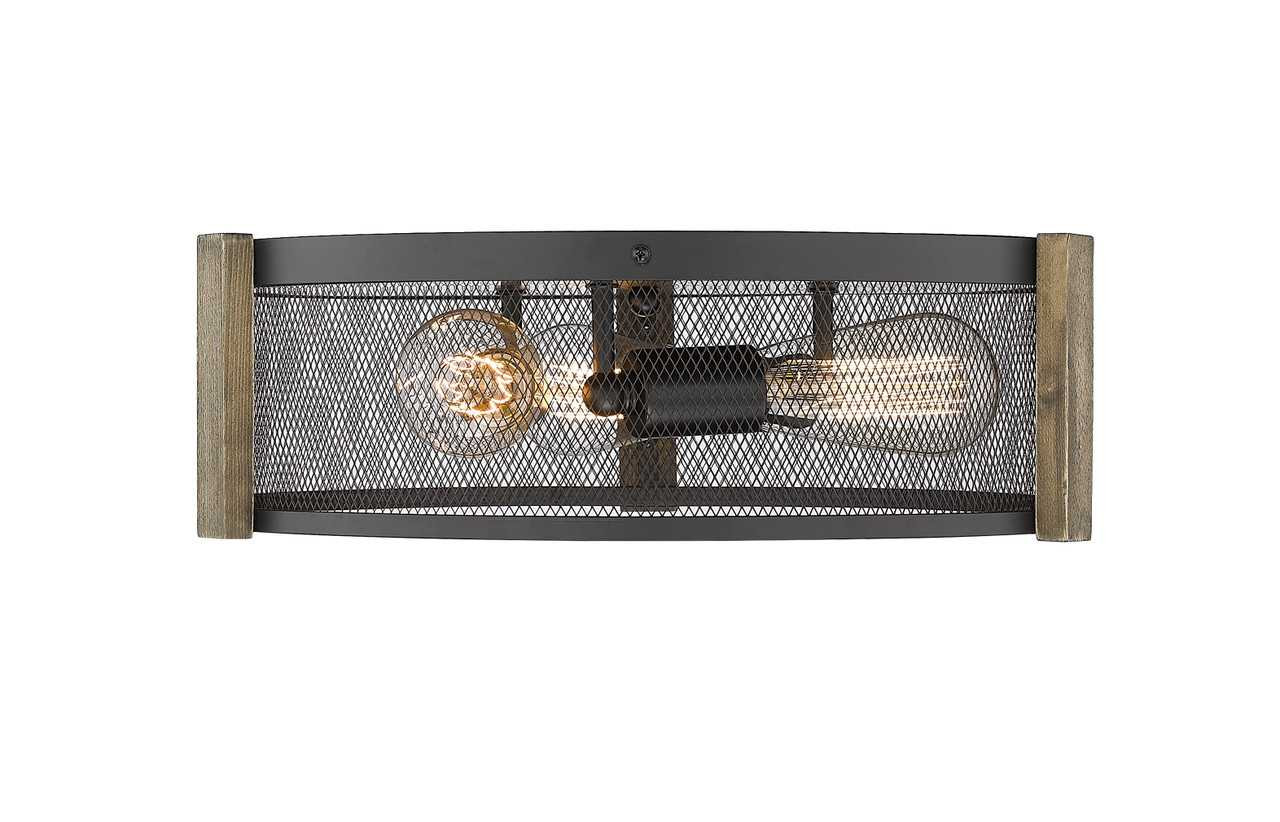 3-Light Multi-Finish Flush Mount by Mirage Lighting Lighting