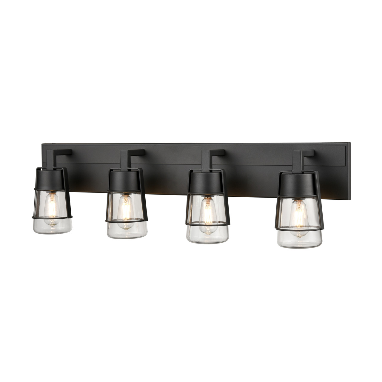 Black 4 light vanity light Clearance