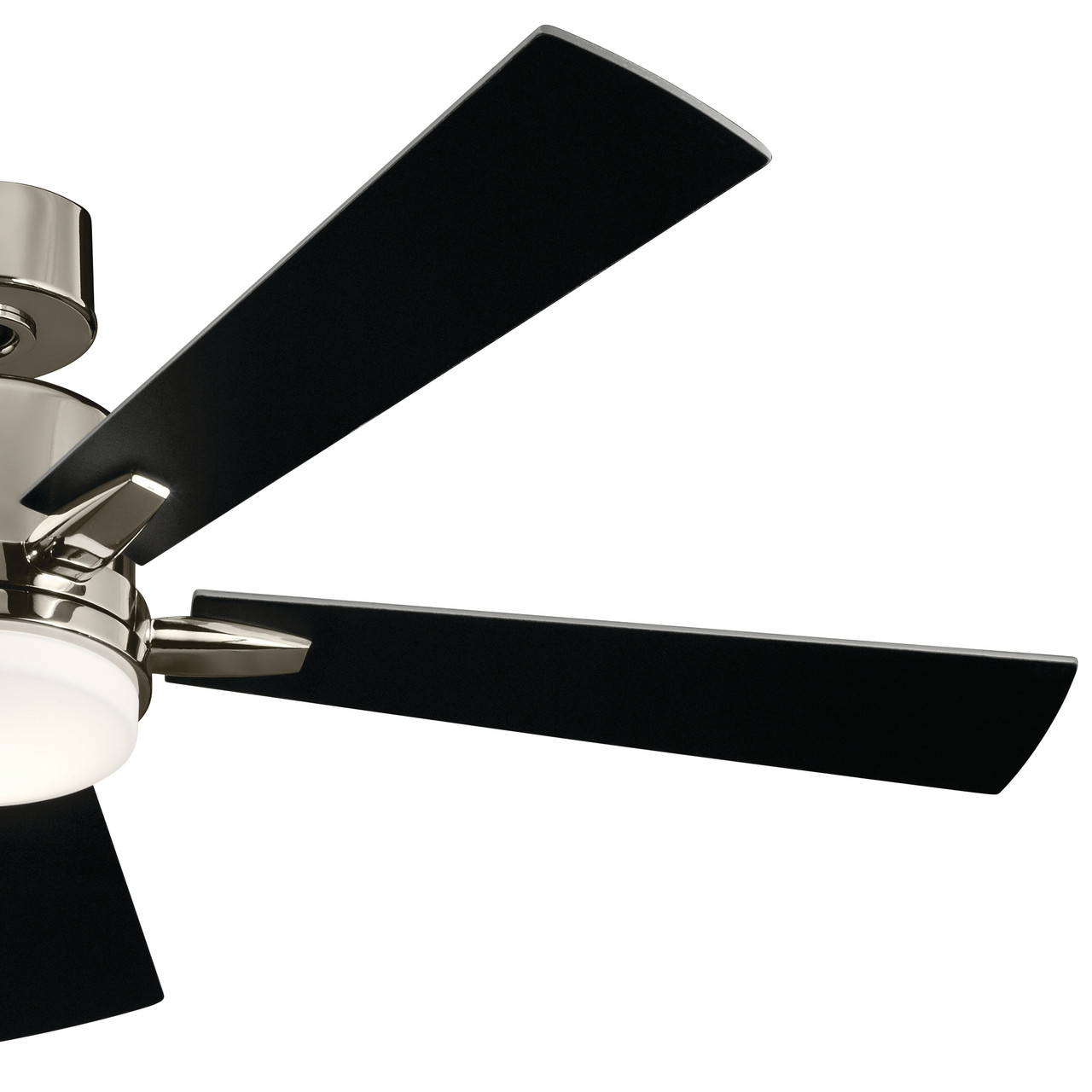 Lucian LED 52" Polished Nickel Dimmable Reversible 5Blade Ceiling Fan