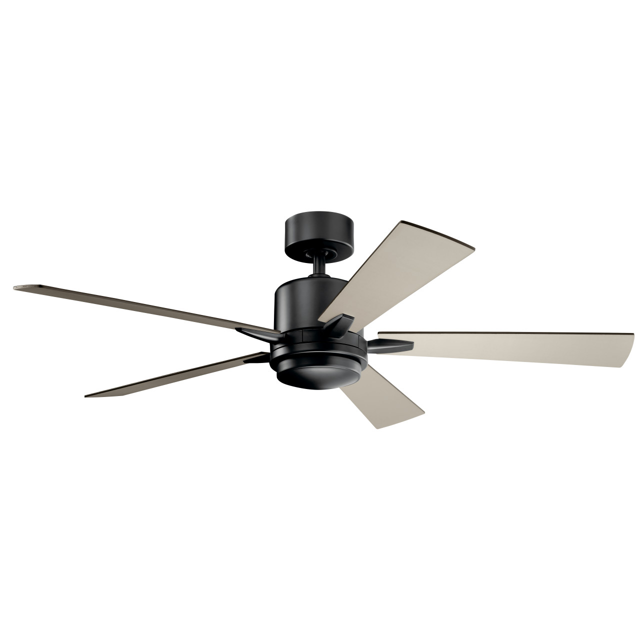 Lucian LED 52" Satin Black Dimmable Reversible 5Blade Ceiling Fan By