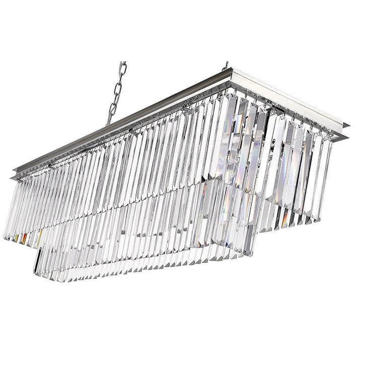 Sora　ミラージュ Soraya 13-Light Linear Crystal Chandelier By Mirage Lighting