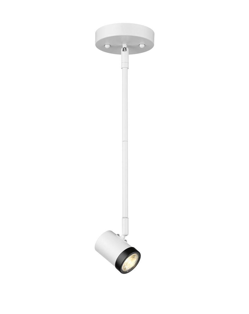 Spot-On Single Light Multi-Finish White Track by Mirage Lighting