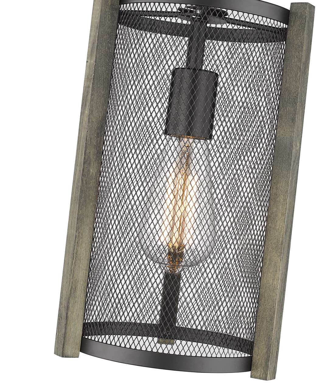One Light Multi-Finish Mini-Pendant by Mirage Lighting  P440MPBK-MF