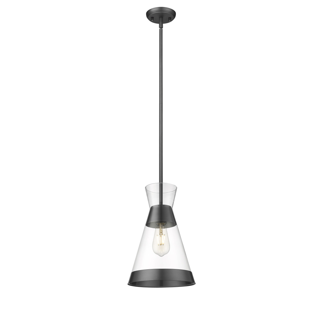 Merit 1Light Black Pendant By Mirage Lighting The Lighting Shoppe